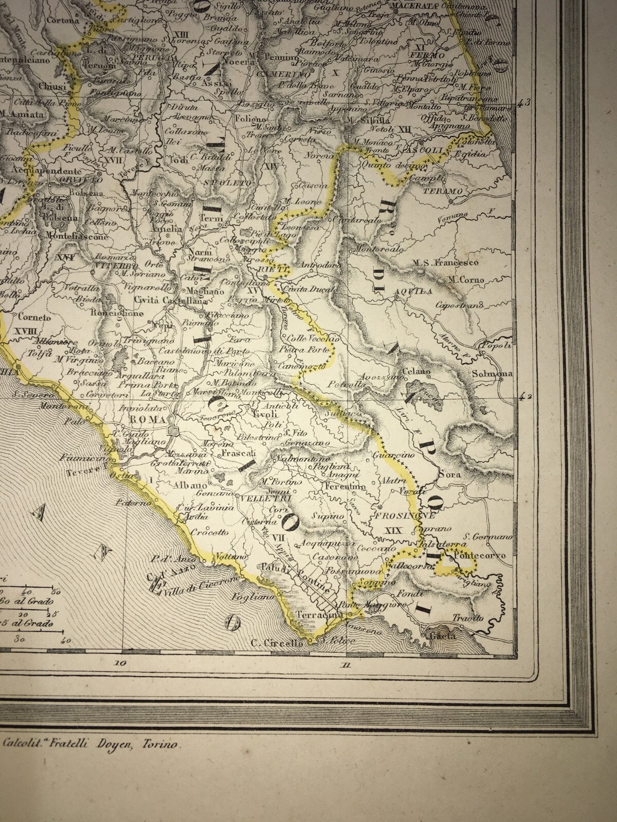 Antica Cartografia Dello Stato Pontificio (Toscana, Lazio, Marche, Emilia Romagna, Abruzzo)