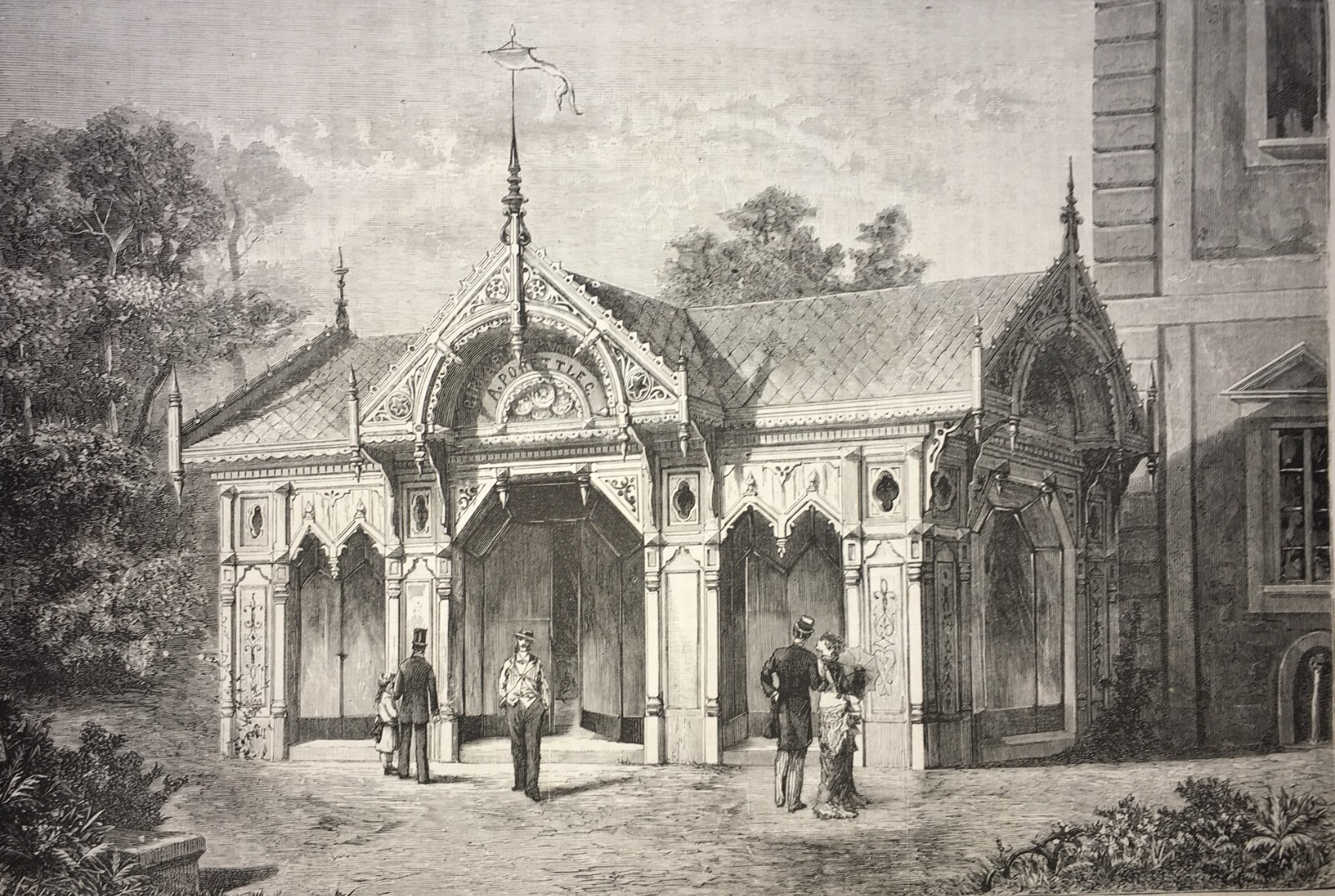 Arte, Architettura, Esposizione Di Milano, 1881, Padiglione Ditta Poretti, Birreria