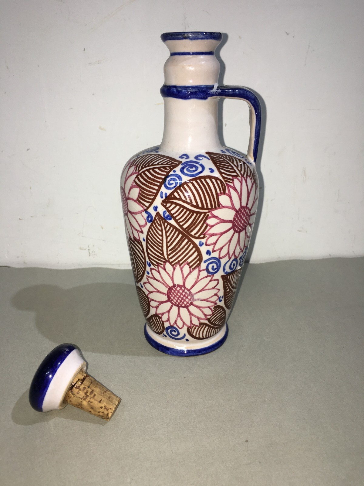 Arte Della Ceramica: Bottiglia Decorativa In Ceramica Di Faenza (Castellini E Masini) Per Luxardo (Zara)