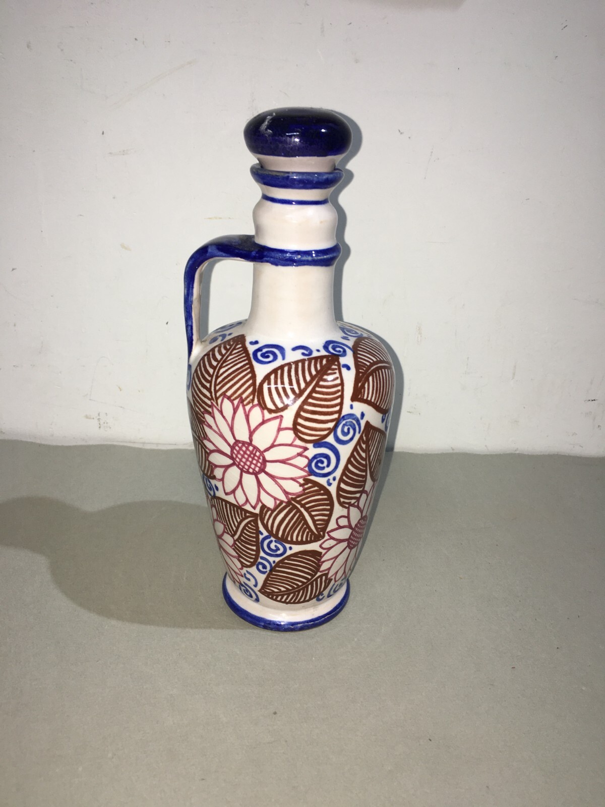 Arte Della Ceramica: Bottiglia Decorativa In Ceramica Di Faenza (Castellini E Masini) Per Luxardo (Zara)