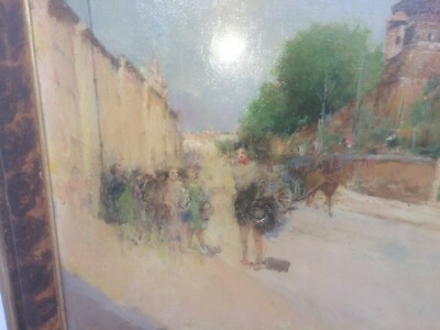 Pittura Italiana: Paesaggio Con Veduta Di Borgo Laziale Di Giuseppe Pastina, 1936