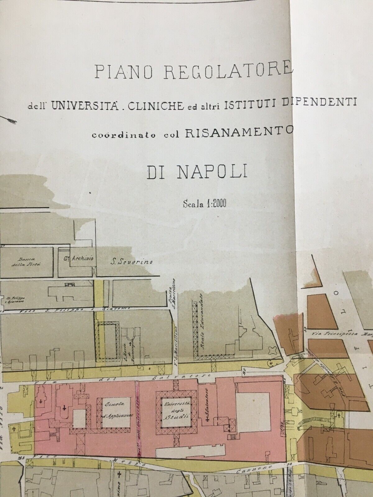 Architettura E Ingegneria: Riassetto Delle Cliniche Universitarie A Napoli, 1892 (con Mappa)