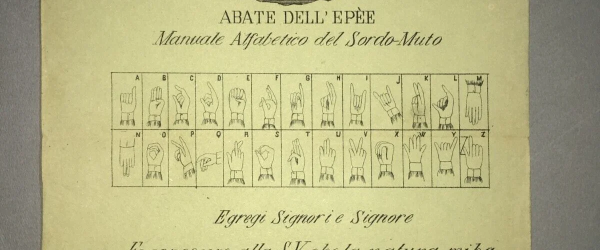 Sordomutismo: Abate De L'Épée Manuale Alfabetico Dei Sordo Muti (segni Della Mano)