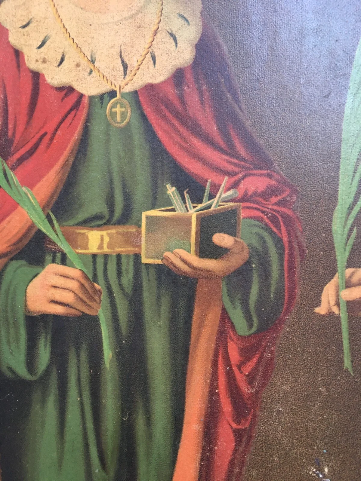 Medicina, Barbieri, Dolciaria, Arte Antica: Stampa Popolare Devozionale Dei Santi Medici, foto 9 di 13