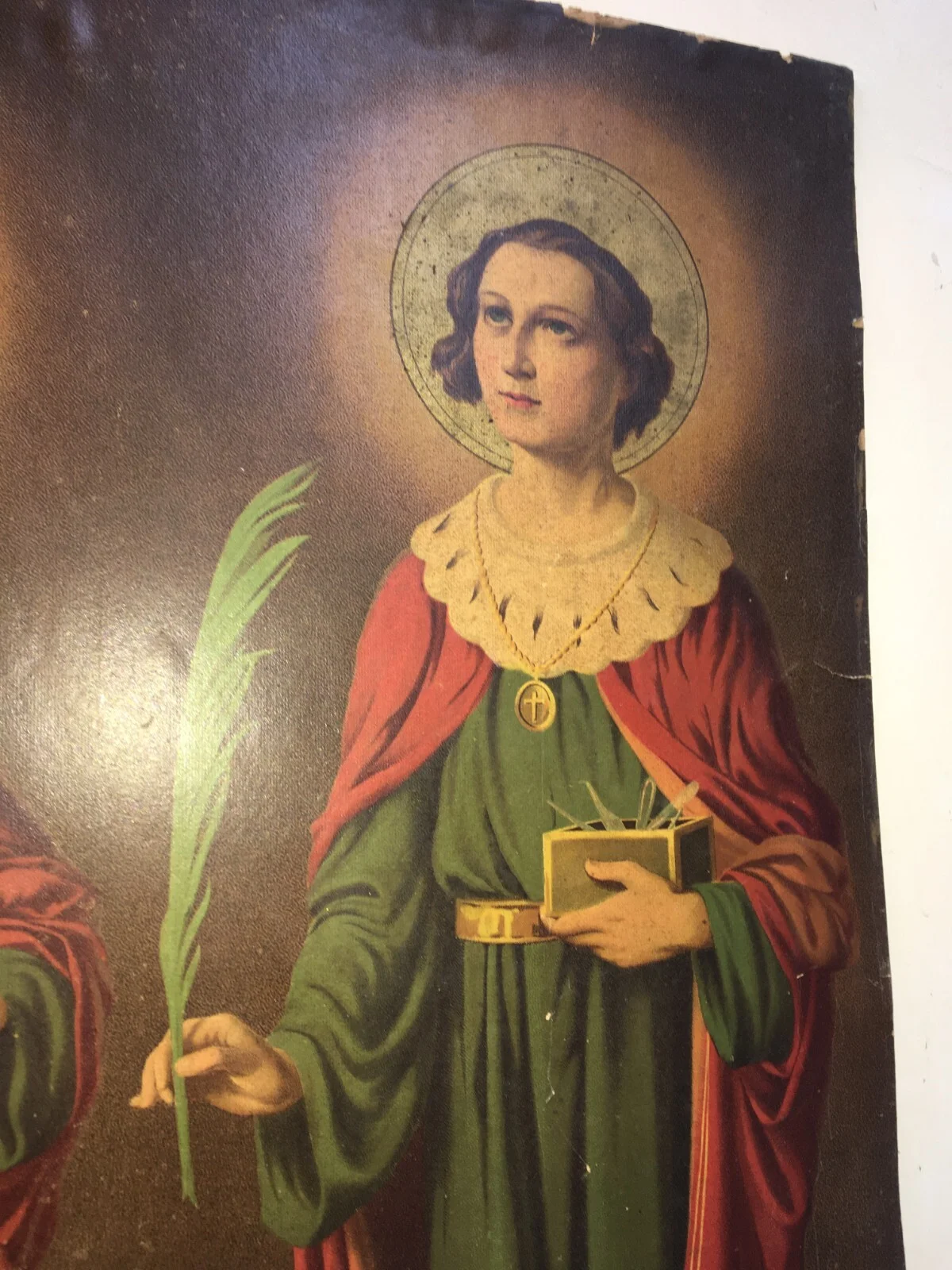 Medicina, Barbieri, Dolciaria, Arte Antica: Stampa Popolare Devozionale Dei Santi Medici, foto 2 di 13