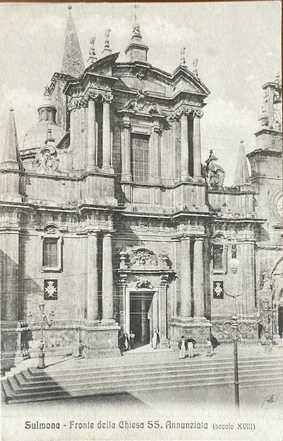 Abruzzo, Sulmona: Chiesa Dell'Annunziata, Animata Antica Veduta Architettonica, foto 3 di 3