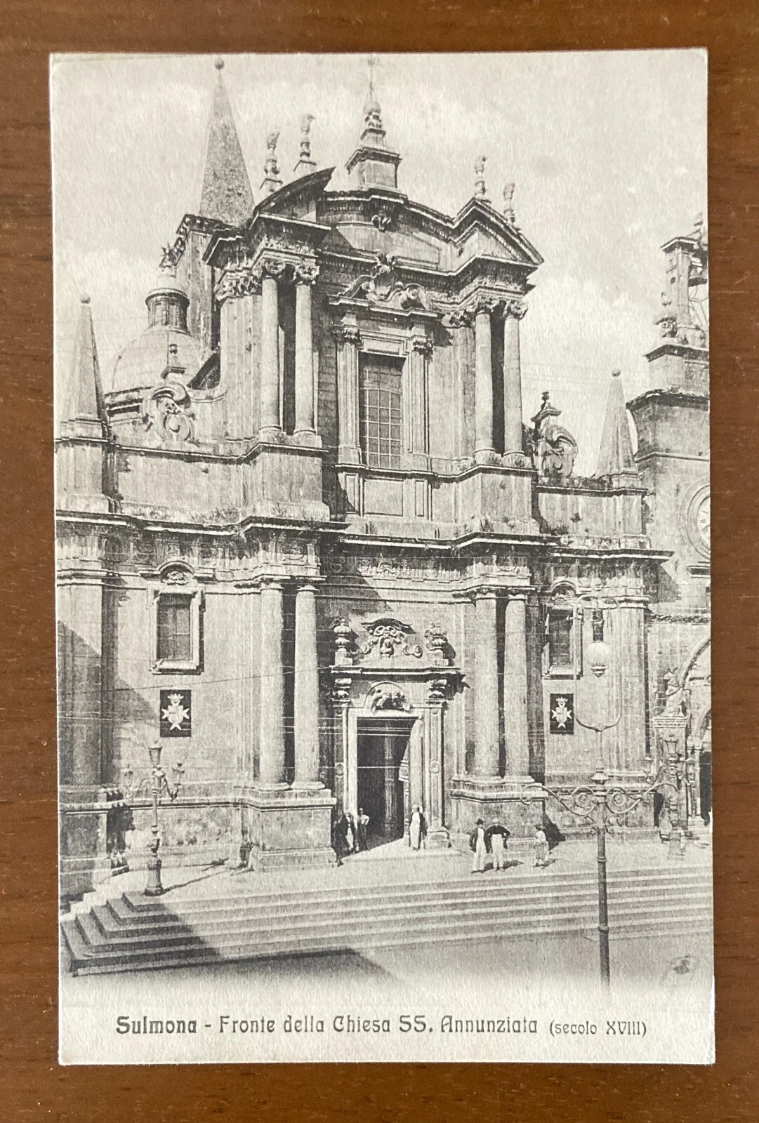 Abruzzo, Sulmona: Chiesa Dell'Annunziata, Animata Antica Veduta Architettonica