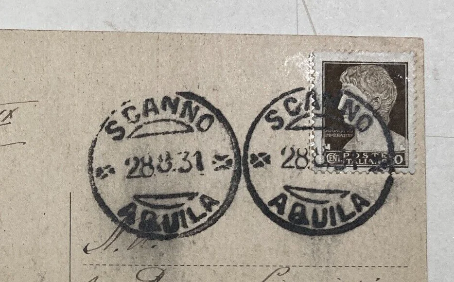 Abruzzo, Scanno: Costumi Popolari, Ritratto Di Montanare Con Legna. Cartolina Antica., foto 3 di 4