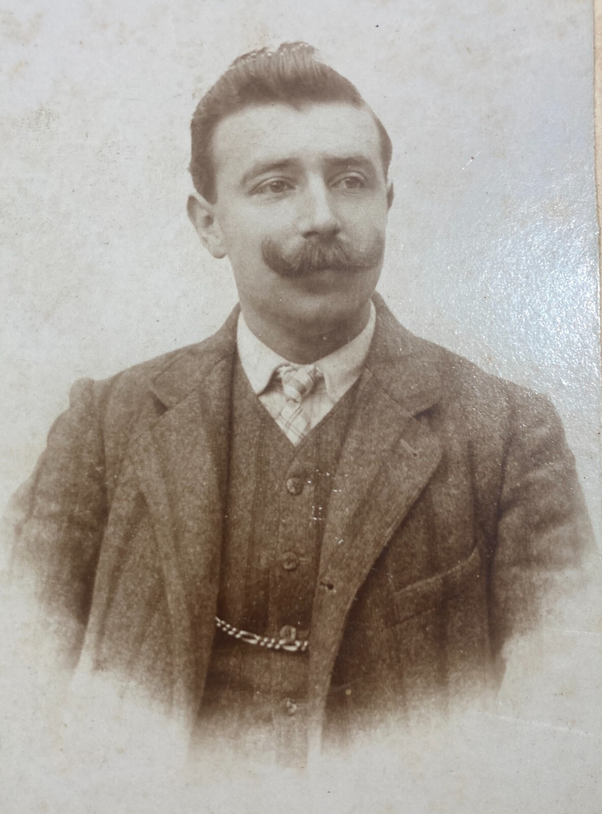 Antica Fotografia: Ritratto Di Personaggio, Fotografo Nucci, Torre De' Passeri