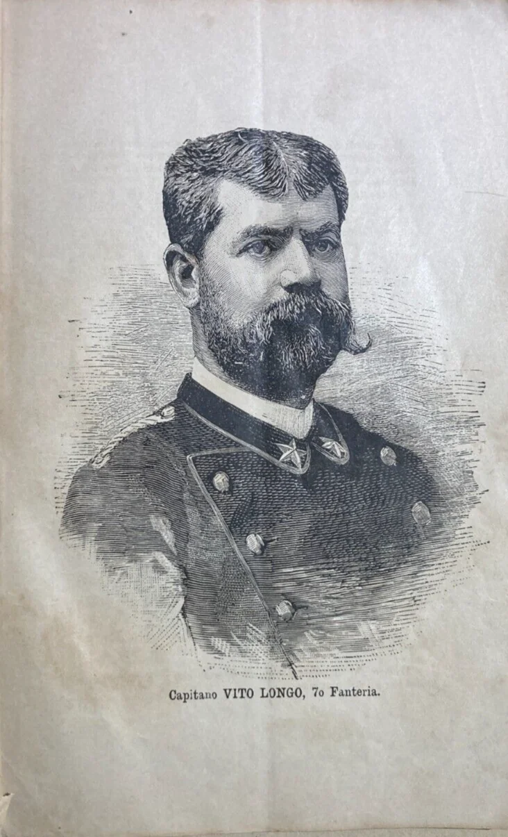 Militaria. Fanteria. Stampa Da Collezione: Capitano Vito Longo, foto 2 di 3