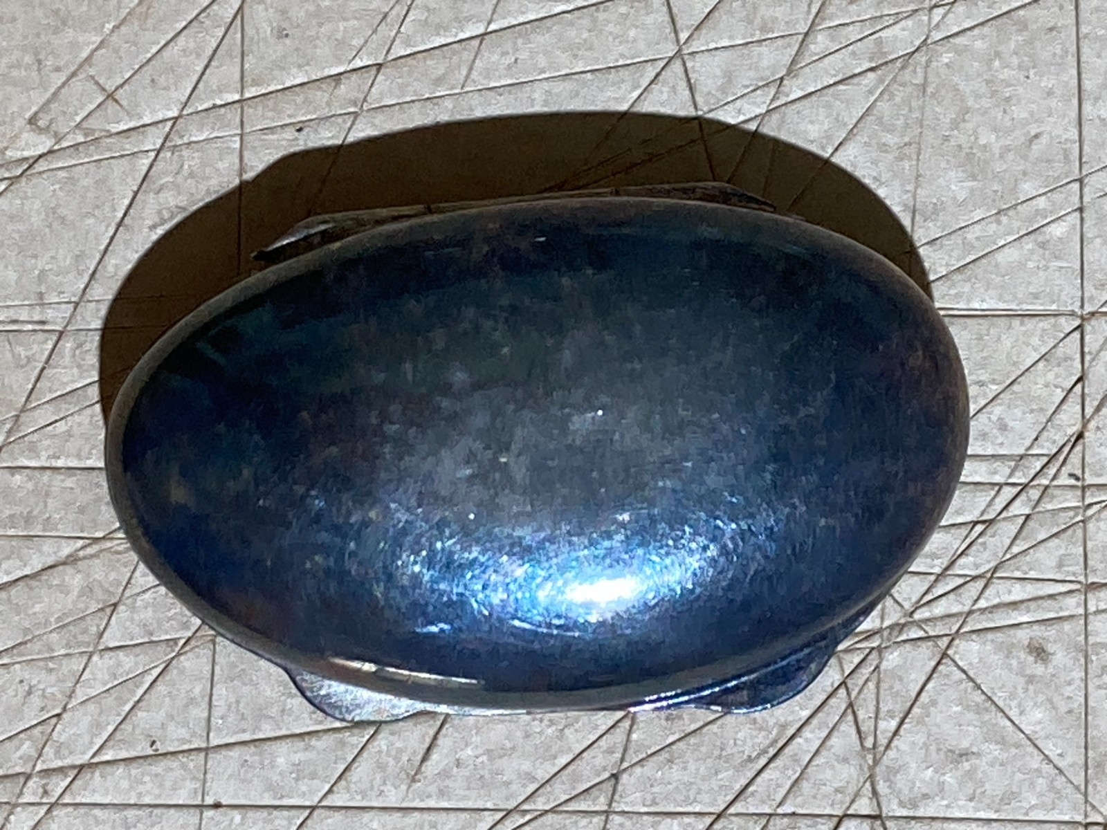 Scatolina Porta Pillole Ovale In Argento 800 Punzonata AGP