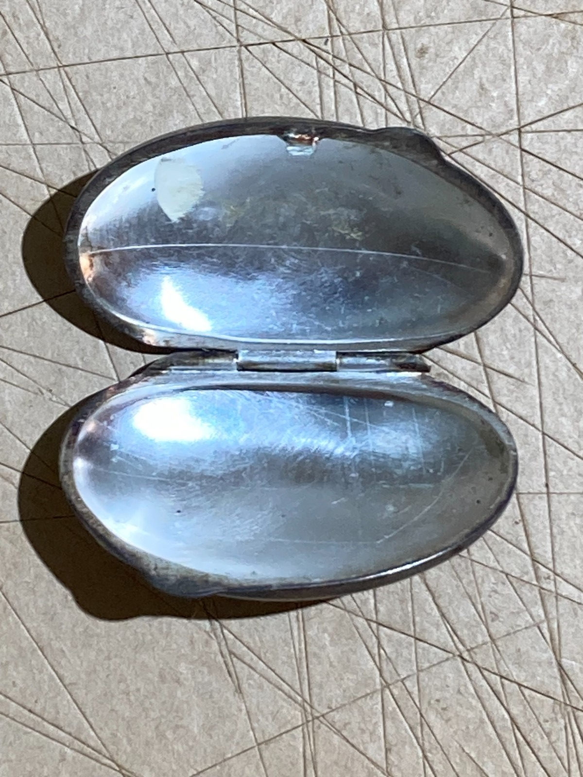 Scatolina Porta Pillole Ovale In Argento 800 Punzonata AGP