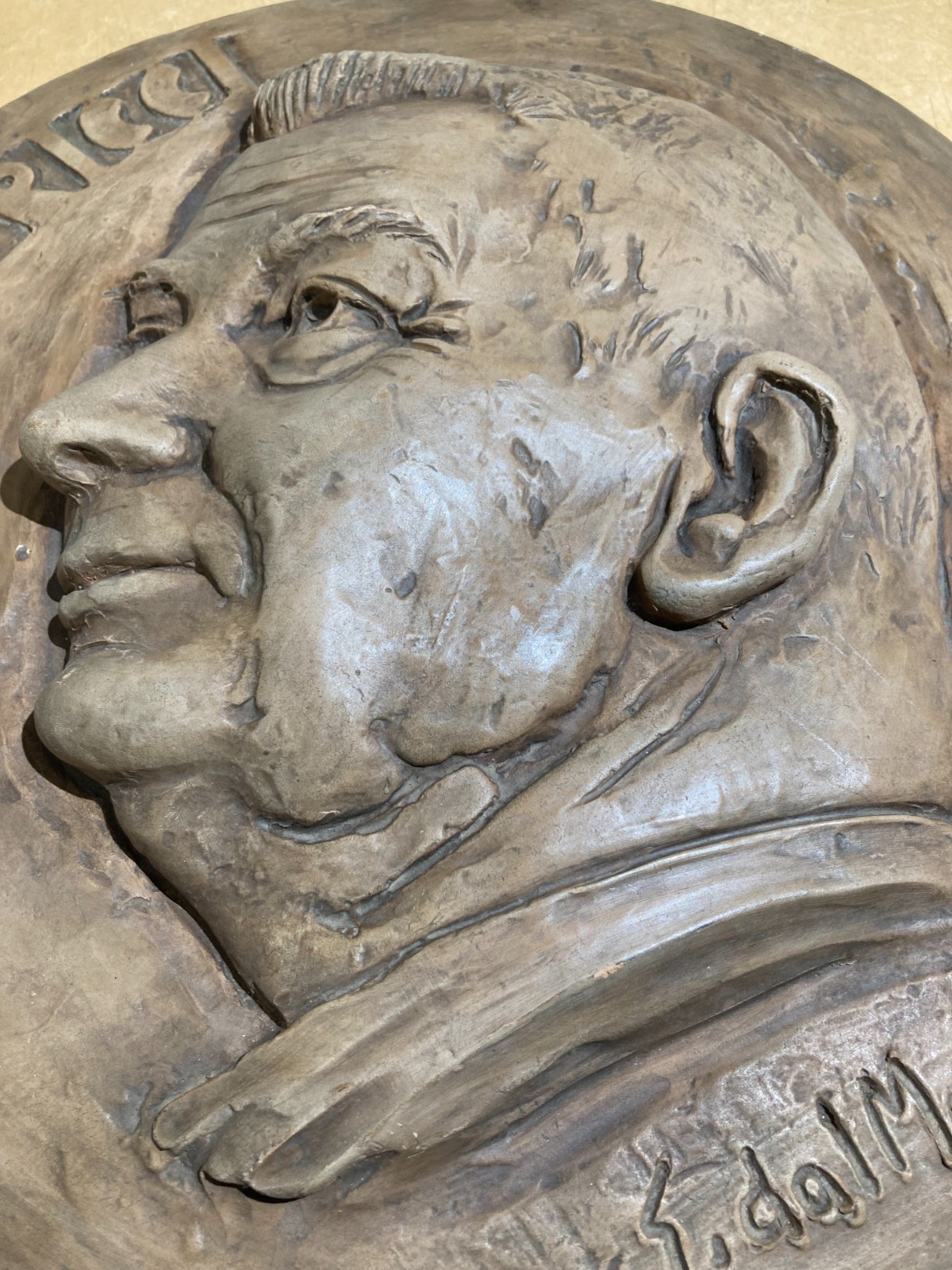 Artistico Ritratto Di Giuseppe Ricci, Scultura In Terracotta Di Gaetano Dal Monte (Faenza)