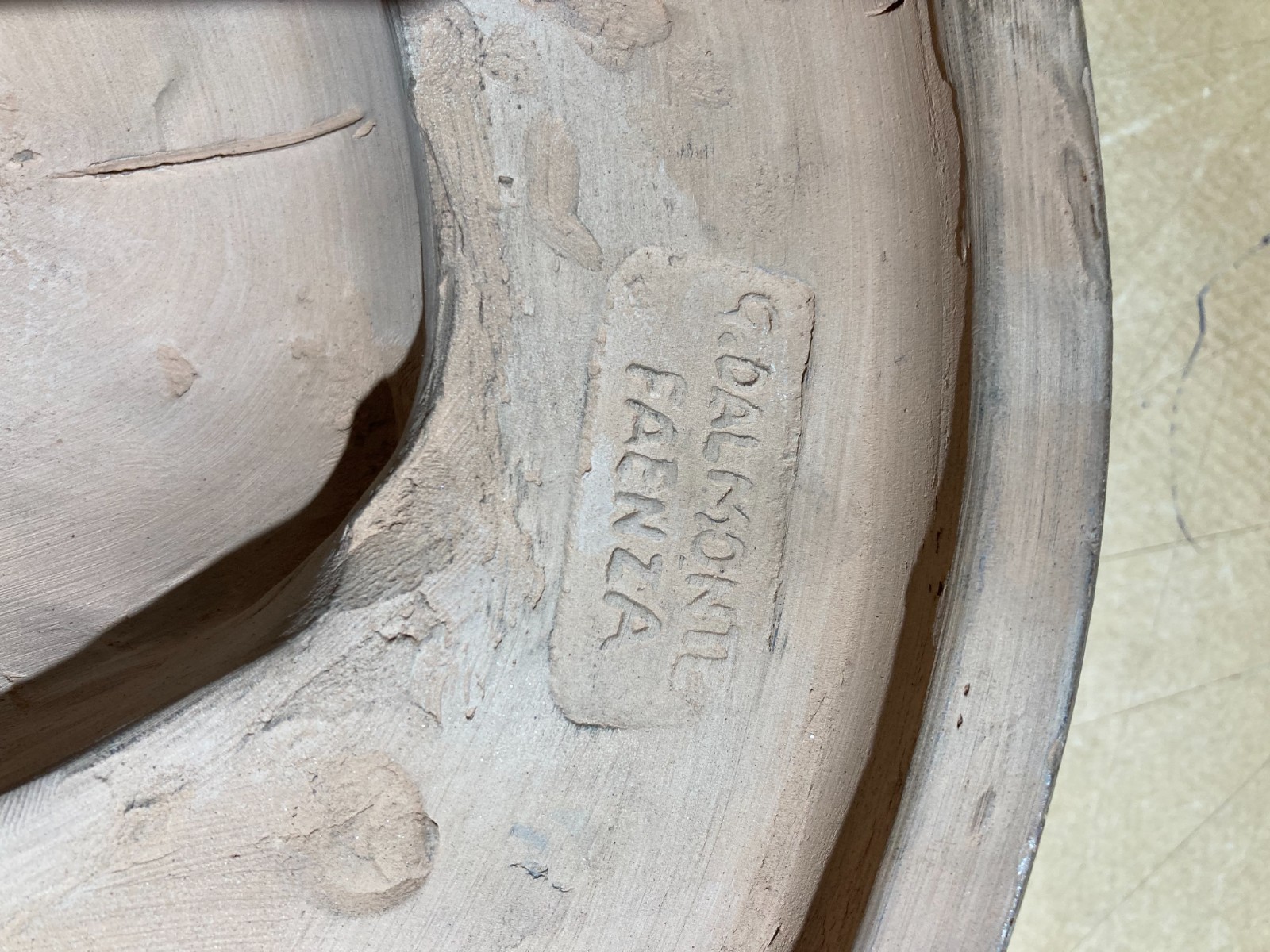 Artistico Ritratto Di Giuseppe Ricci, Scultura In Terracotta Di Gaetano Dal Monte (Faenza)