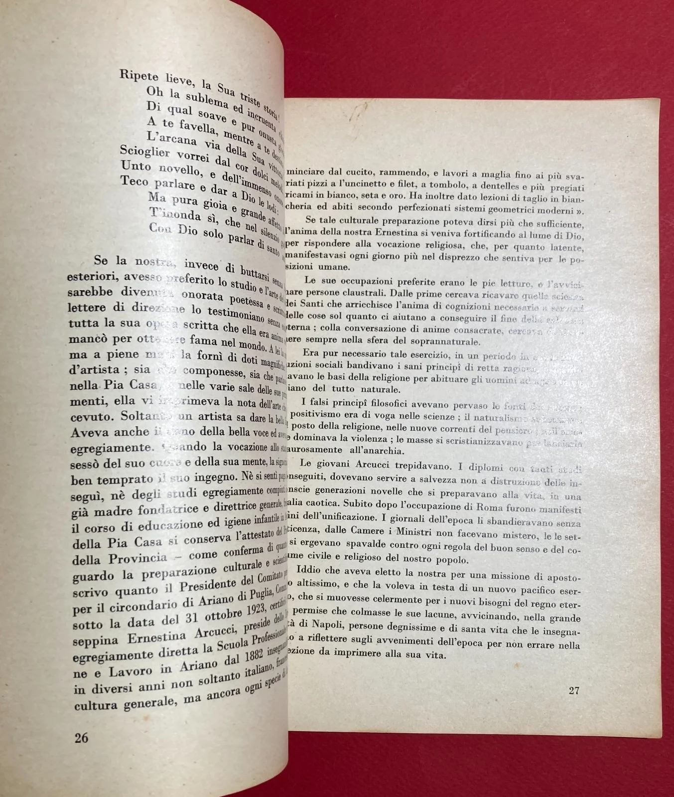 Sul Tricolle dell'Irpinia: Suor Giuseppina Arcucci, 1959