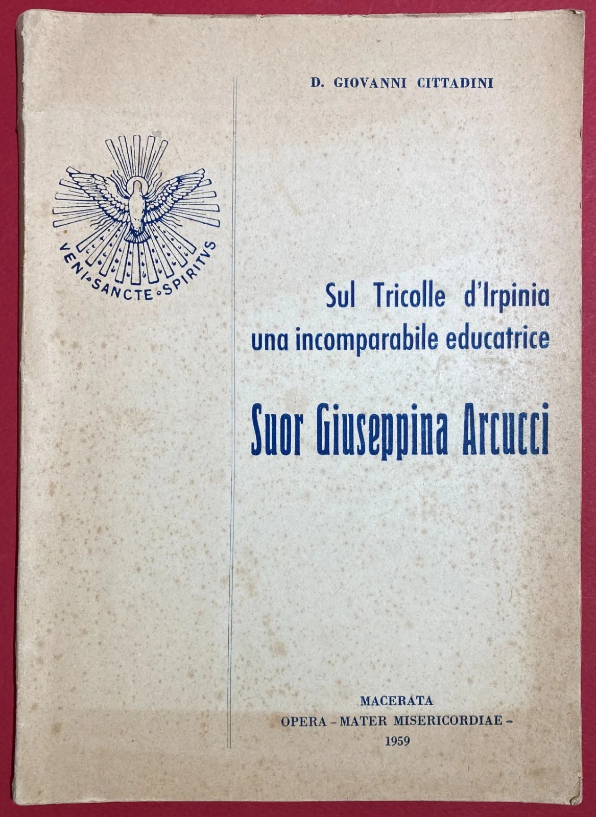 Sul Tricolle dell'Irpinia: Suor Giuseppina Arcucci, 1959, foto 7 di 14