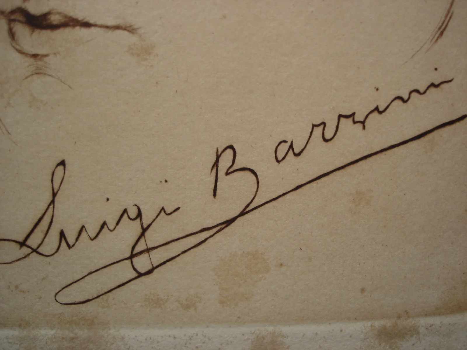 Ritratto di Barzini, Acquaforte di Anselmo Bucci, foto 5 di 5