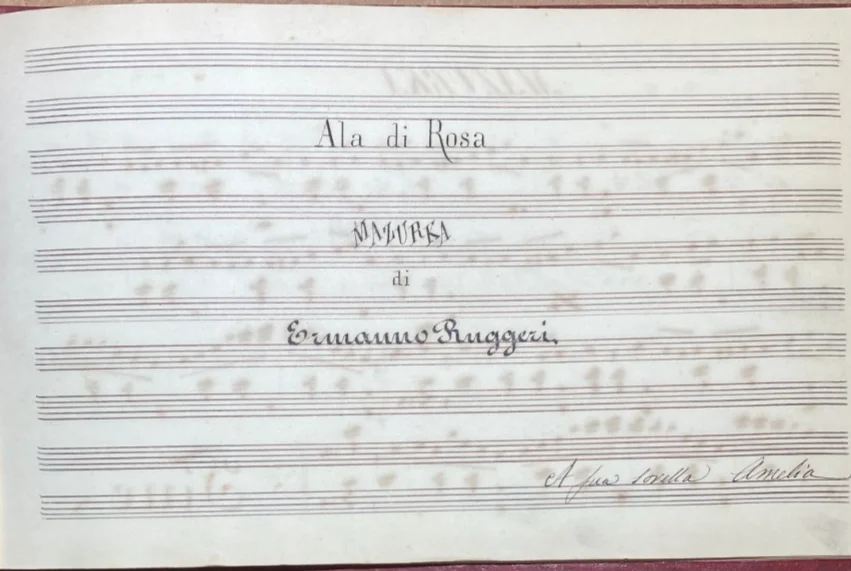 Mazurka Ala di Rosa di Ermanno Ruggeri, Manoscritto, foto 2 di 4