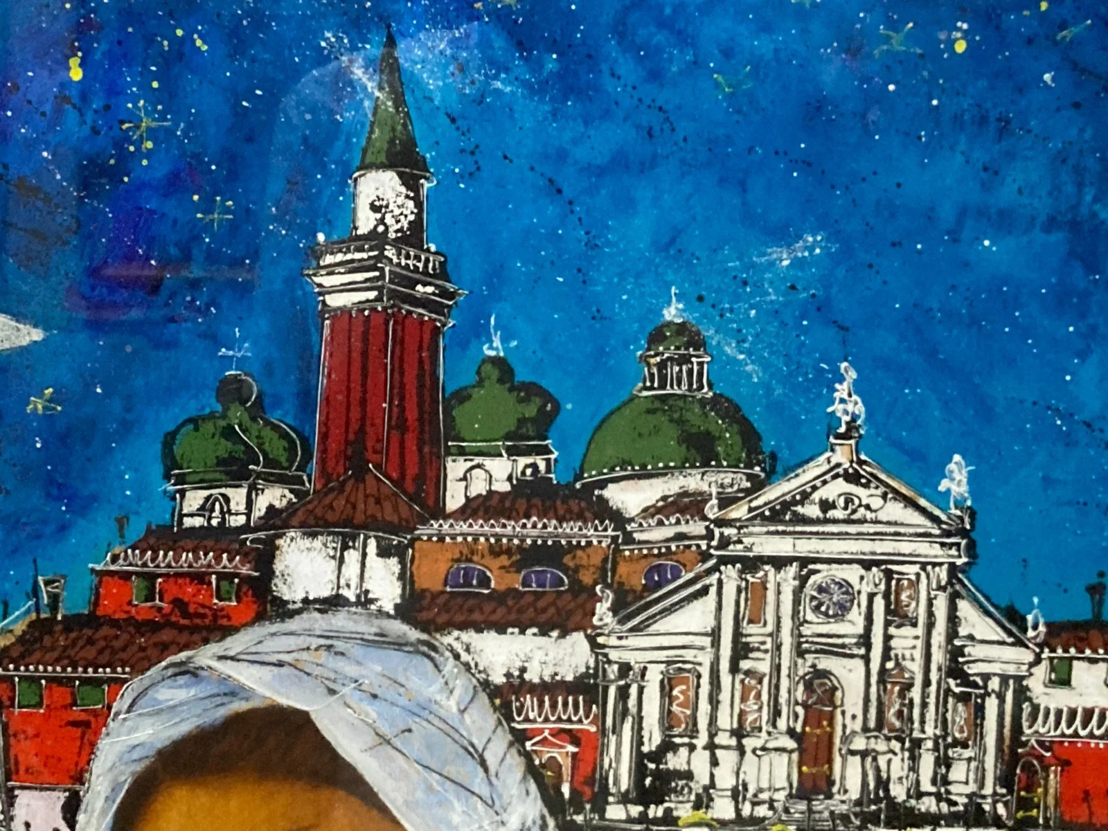 Madonna della Salute a Venezia, Tecnica Mista di Michele Lapesara, foto 2 di 15