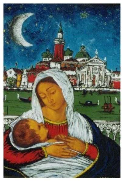 Madonna della Salute a Venezia, Tecnica Mista di Michele Lapesara, foto 12 di 15