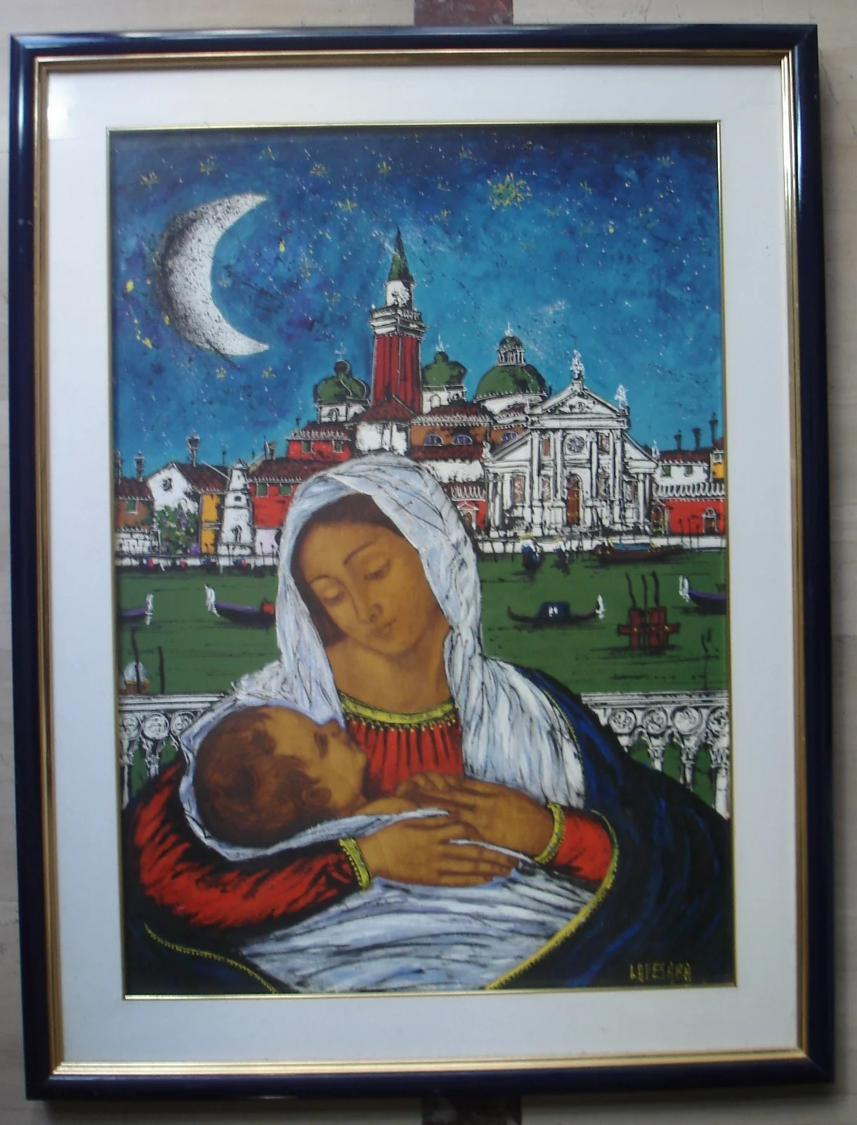 Madonna della Salute a Venezia, Tecnica Mista di Michele Lapesara, foto 8 di 15
