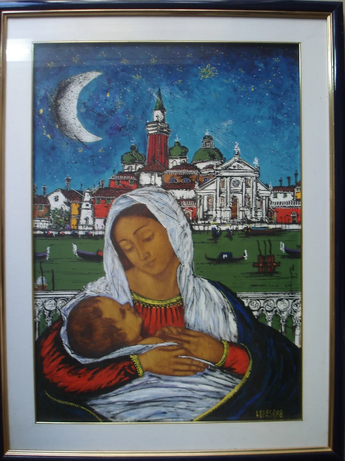 Madonna della Salute a Venezia, Tecnica Mista di Michele Lapesara