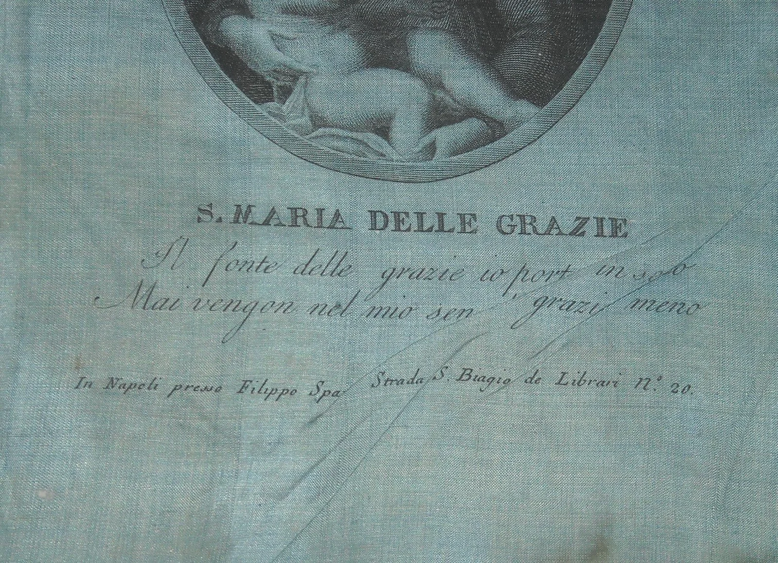 Incisione su Tessuto di Santa Maria delle Grazie, Napoli, foto 5 di 9