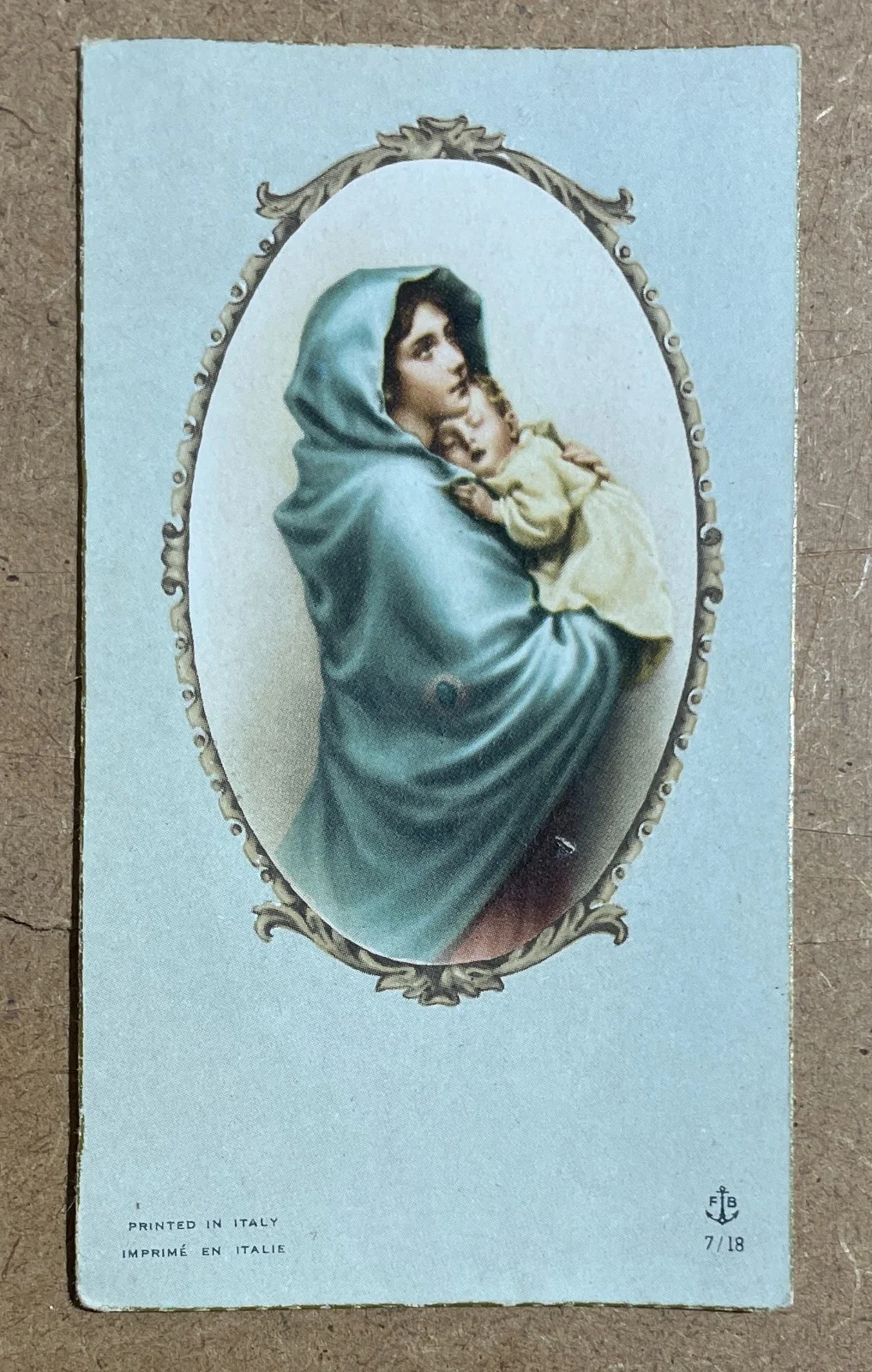 Santino della Madonnina di Ferruzzi per Don Sereno Bassi, 1955, foto 2 di 2