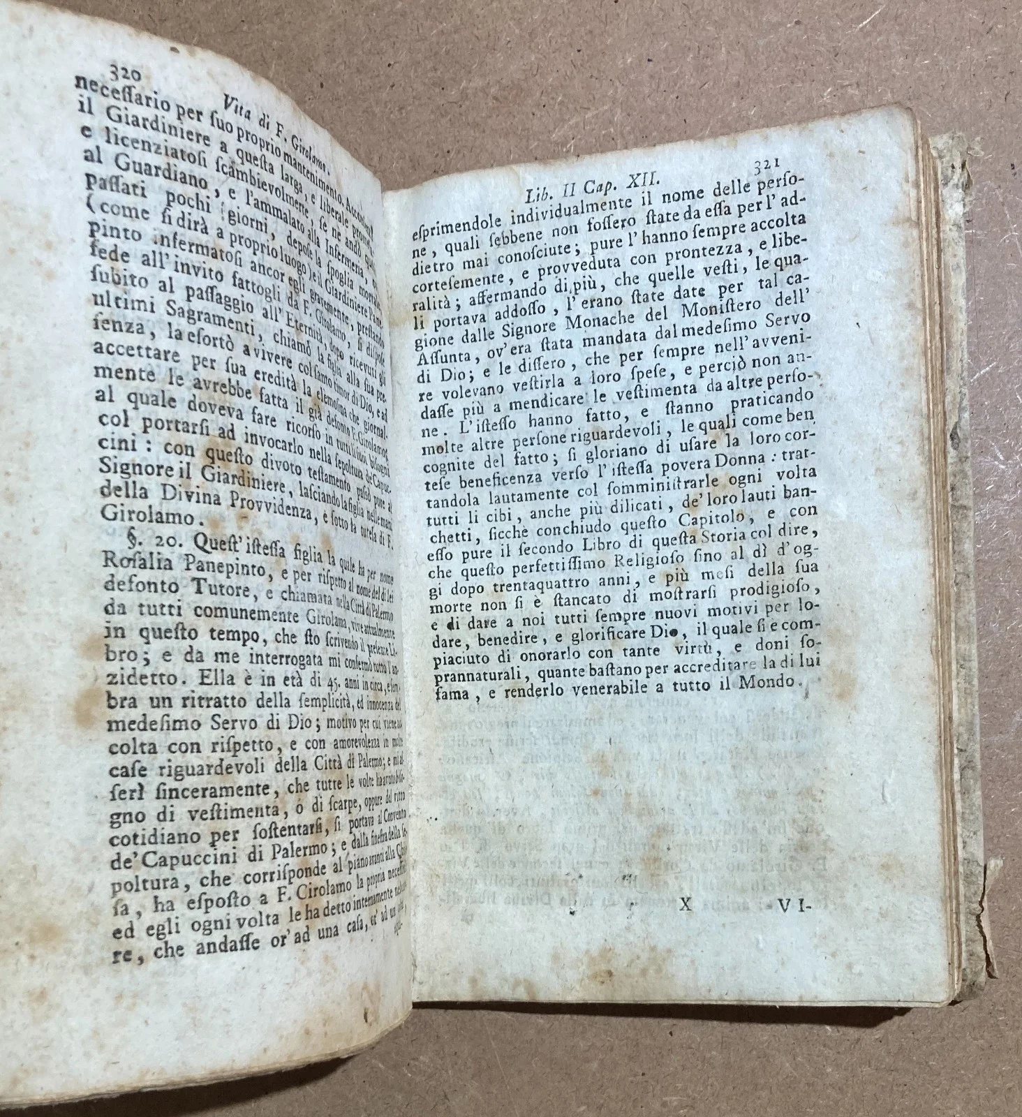 Vita di fra Girolamo da Corleone, Salzedo, Venezia 1757, foto 7 di 18