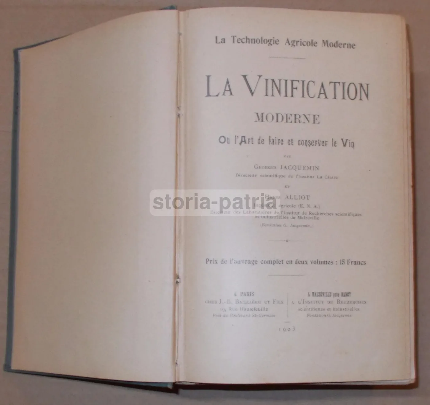 La Vinification Moderne 1903: Jacquemin & Alliot Enologia E Viticoltura, foto 5 di 29