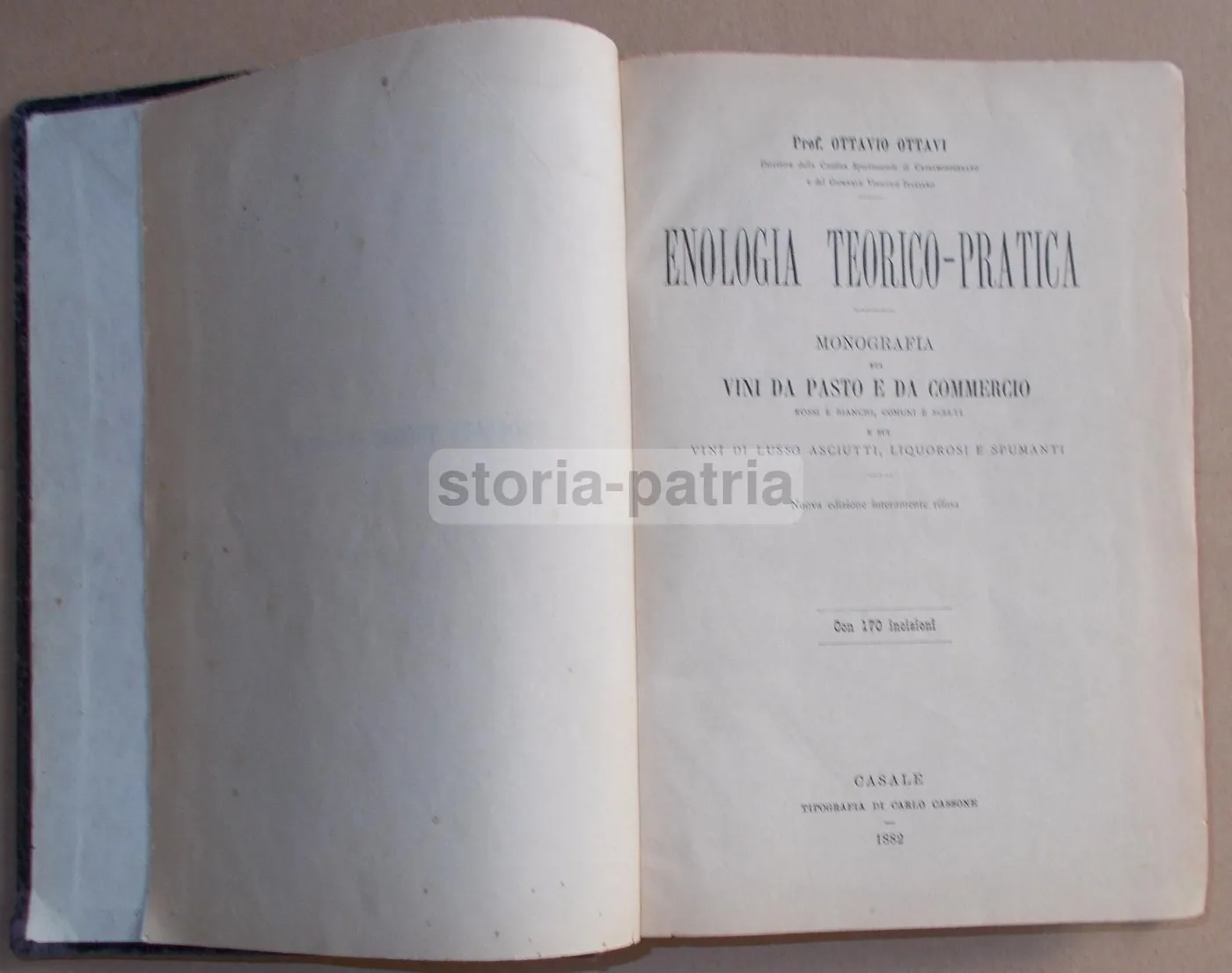 Enologia Teorico Pratica Di Ottavio Ottavi 1882 Vini E Spumanti, foto 10 di 12