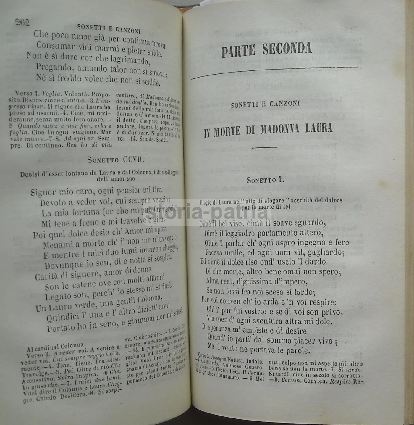 Rime Di Petrarca Con Interpretazione Leopardi Napoli 1860 Rara, foto 3 di 7