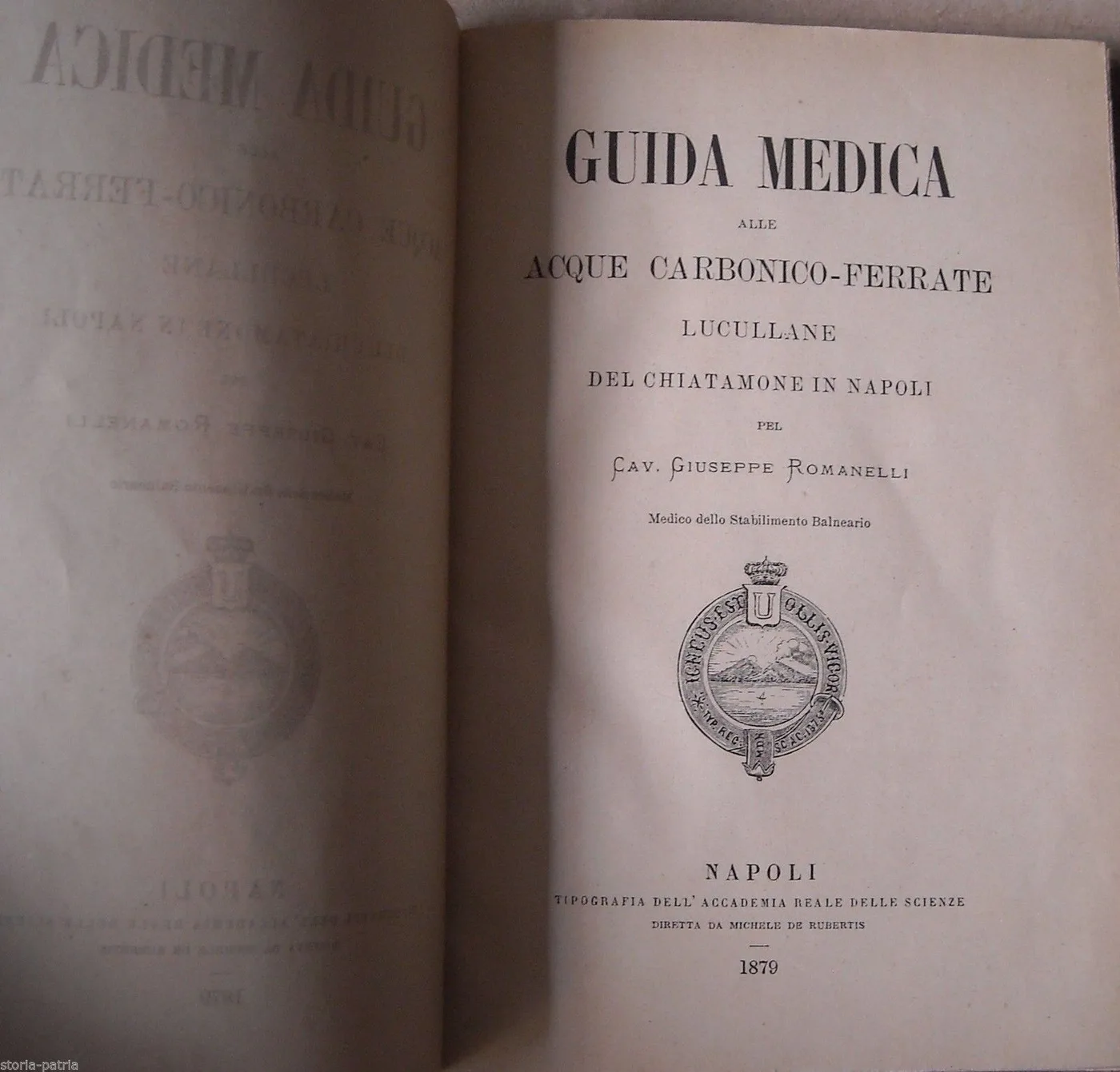 Guida Medica Acque Lucullane Chiatamone Napoli Romanelli 1879, foto 2 di 6