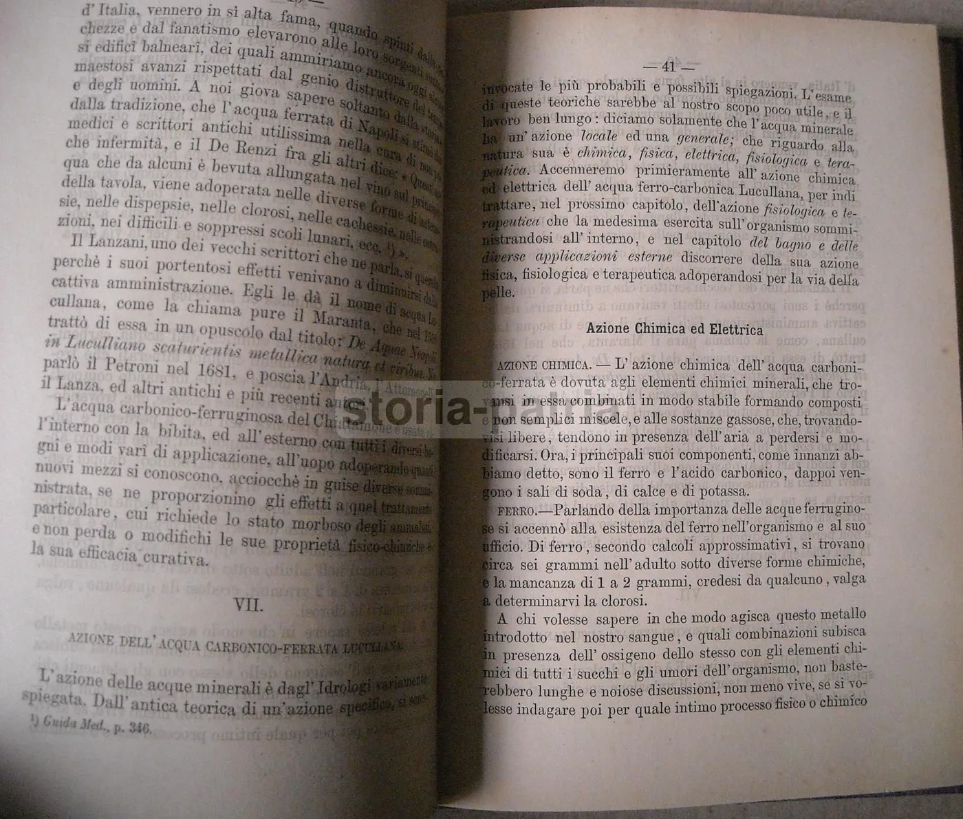 Guida Medica Acque Lucullane Chiatamone Napoli Romanelli 1879