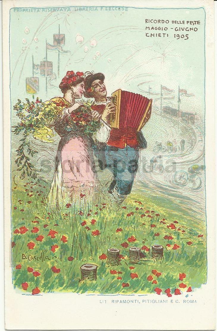 Abruzzo, Chieti, Arte Abruzzese, Folklore, Artista Basilio Cascella, 1905, Ciclismo immagine 1