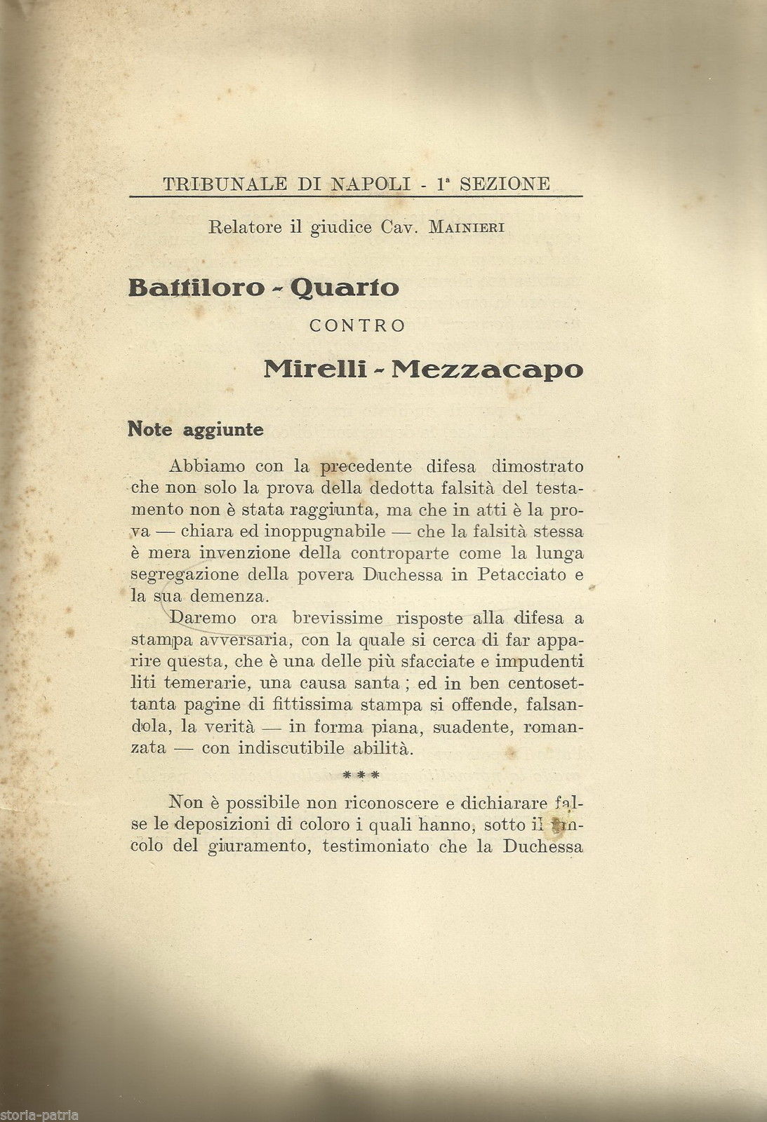 Abruzzo, Molise, Petacciato, Giuridica, Eredita, Testamento, Nobilta, Laurenzana, 1939 immagine 1