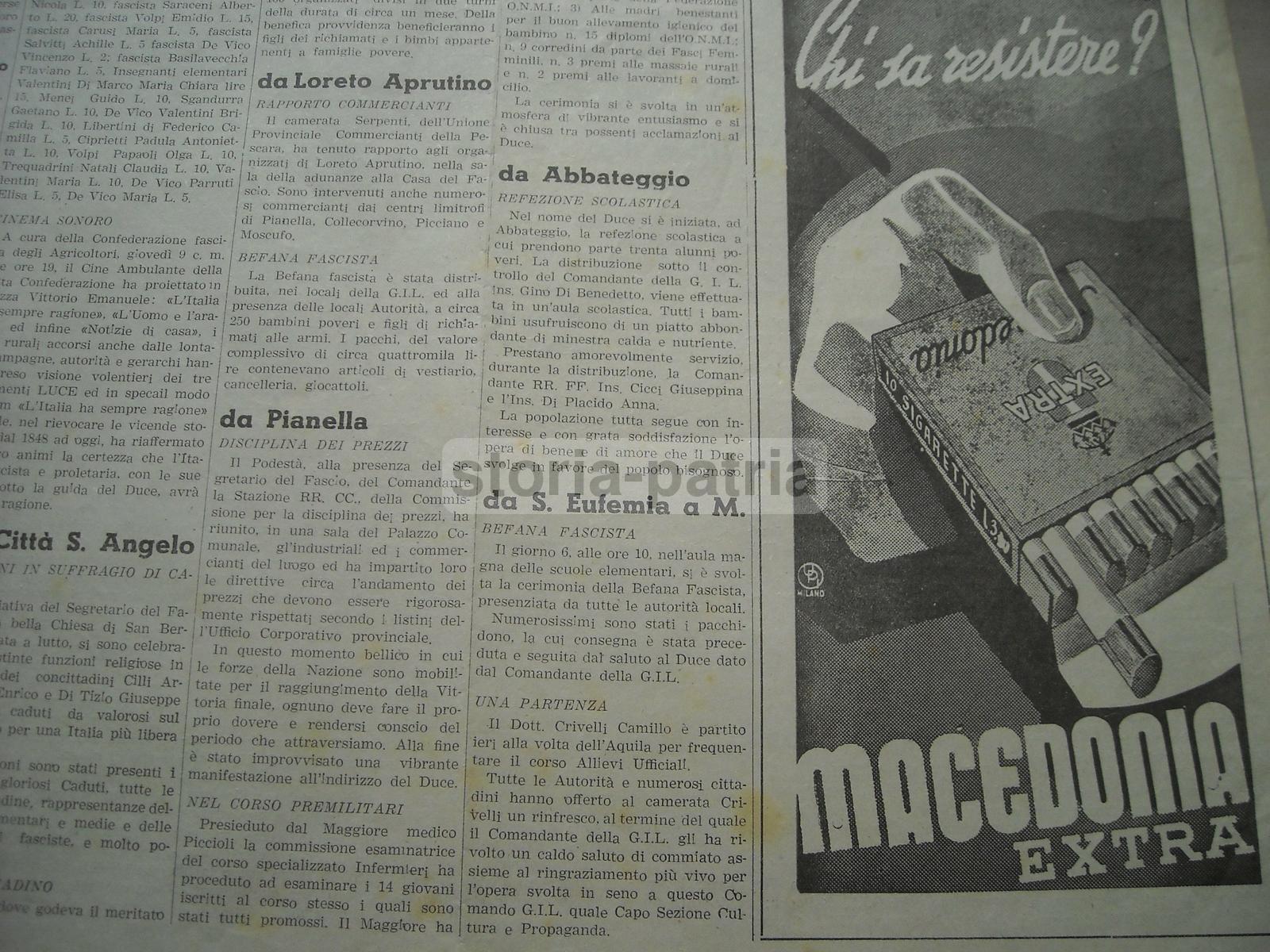 Abruzzo, Pescara, Militaria, Bombardamenti, Ciattei, Loreto Aprutino, Penne, Farindola immagine 8