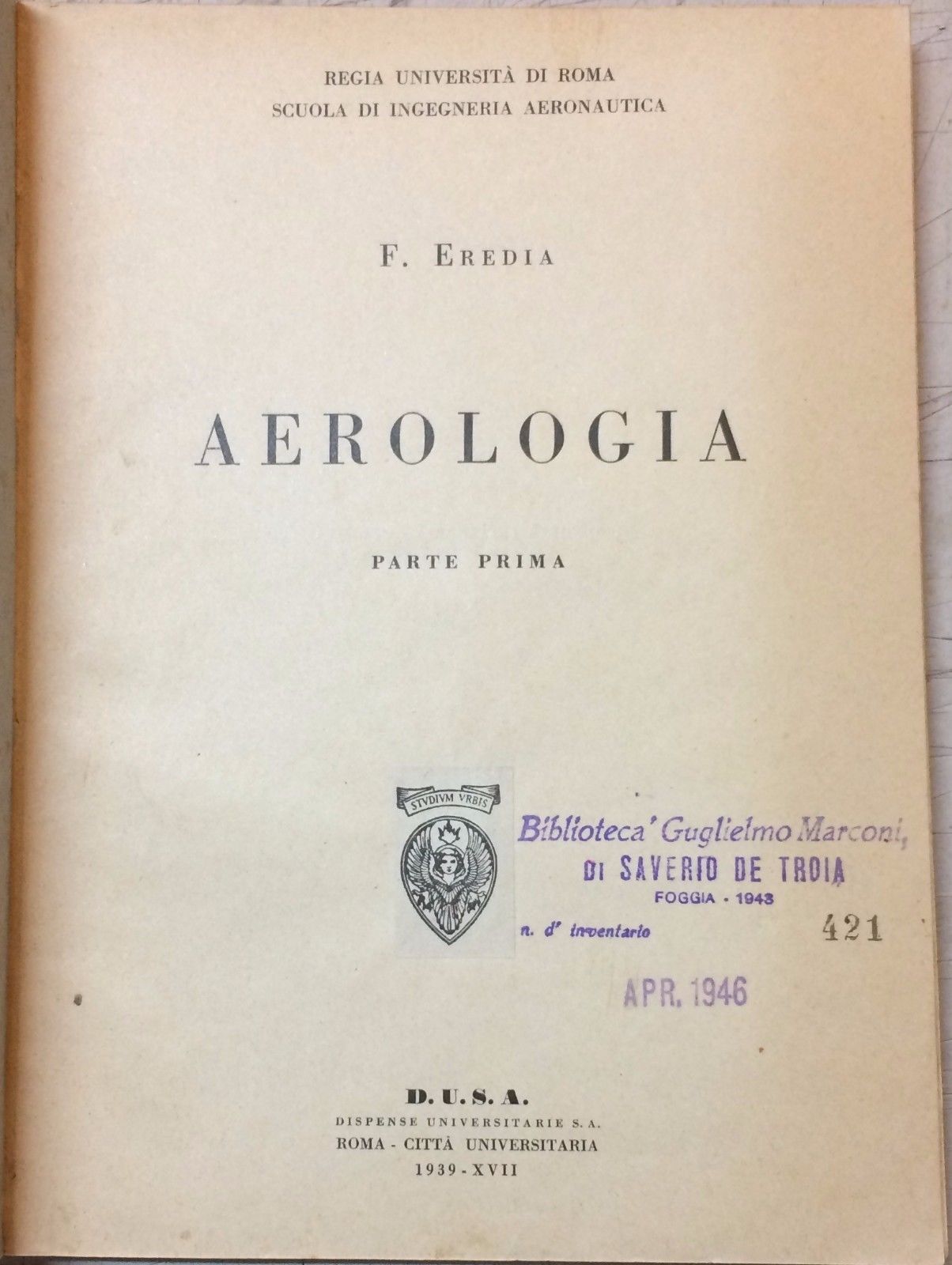 Aeronautica, Ingegneria, Aerologia, Pressione, Troposfera, Atmosfera, Clima, Vento, 1939 immagine 4