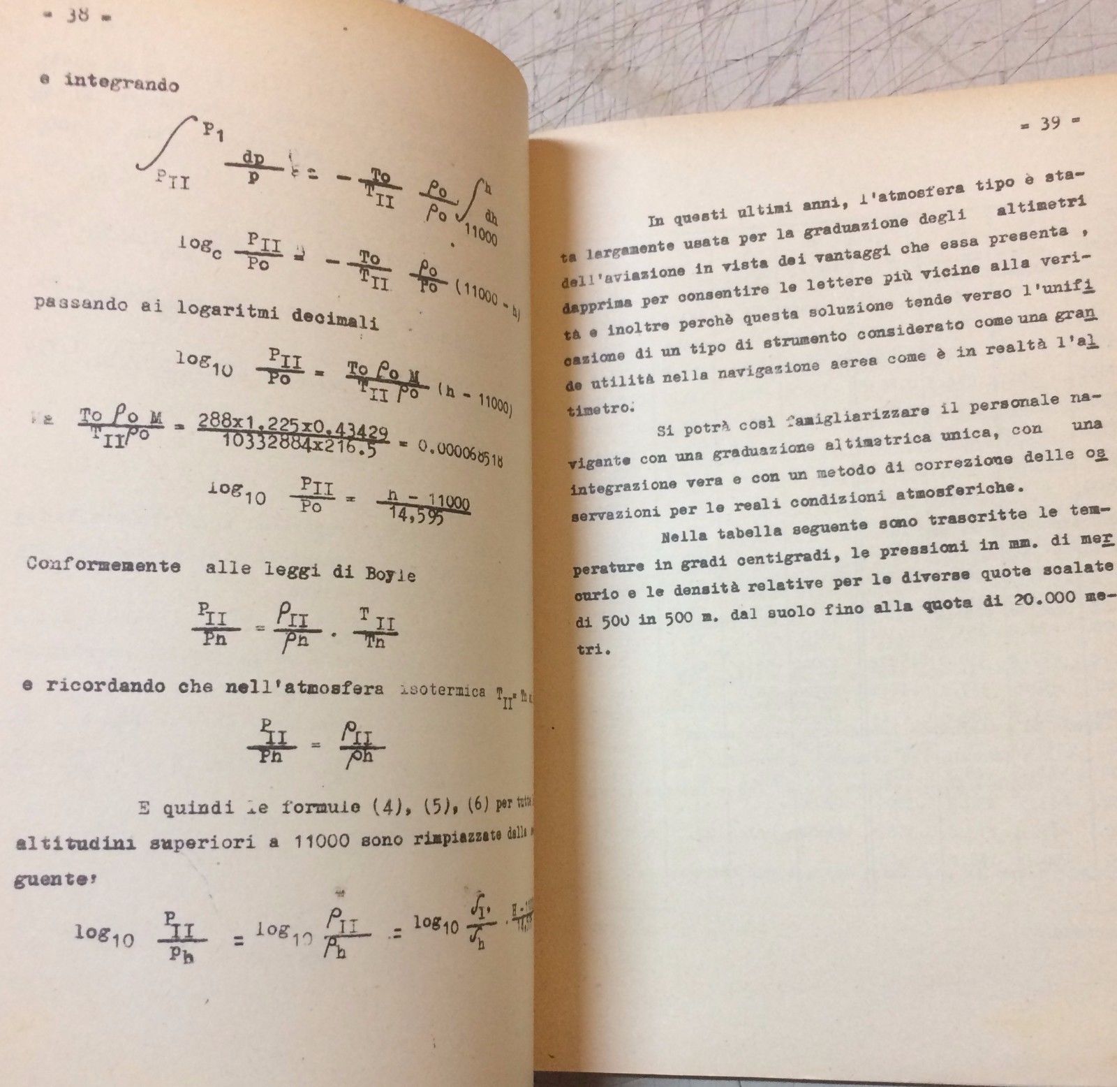 Aeronautica, Ingegneria, Aerologia, Pressione, Troposfera, Atmosfera, Clima, Vento, 1939 immagine 5