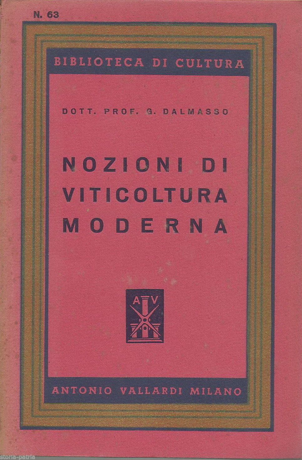 Agricoltura, Viticoltura Moderna, Enologia, Vini, Dalmasso, Antica Edizione, Figurata immagine 1