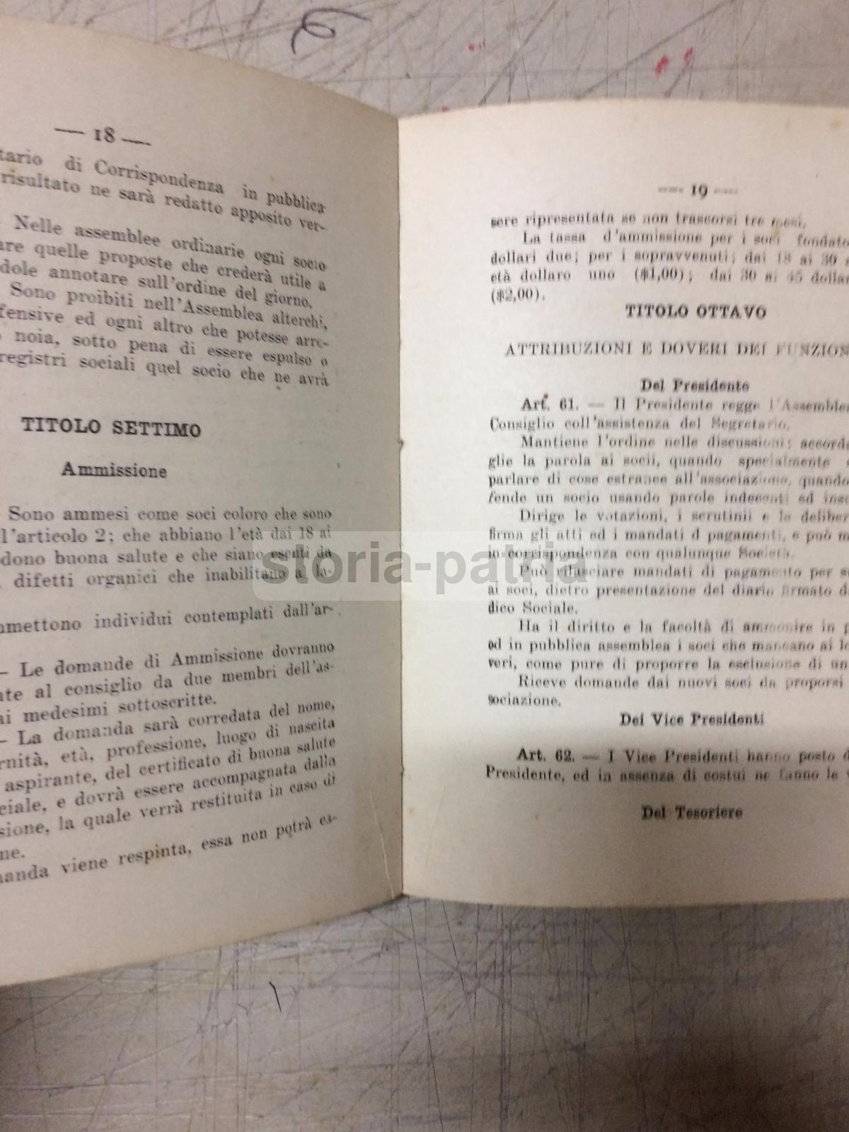 America, New York, Brooklyn, Emigrazione, Mutuo Soccorso, San Rocco, Rara Edizione immagine 2