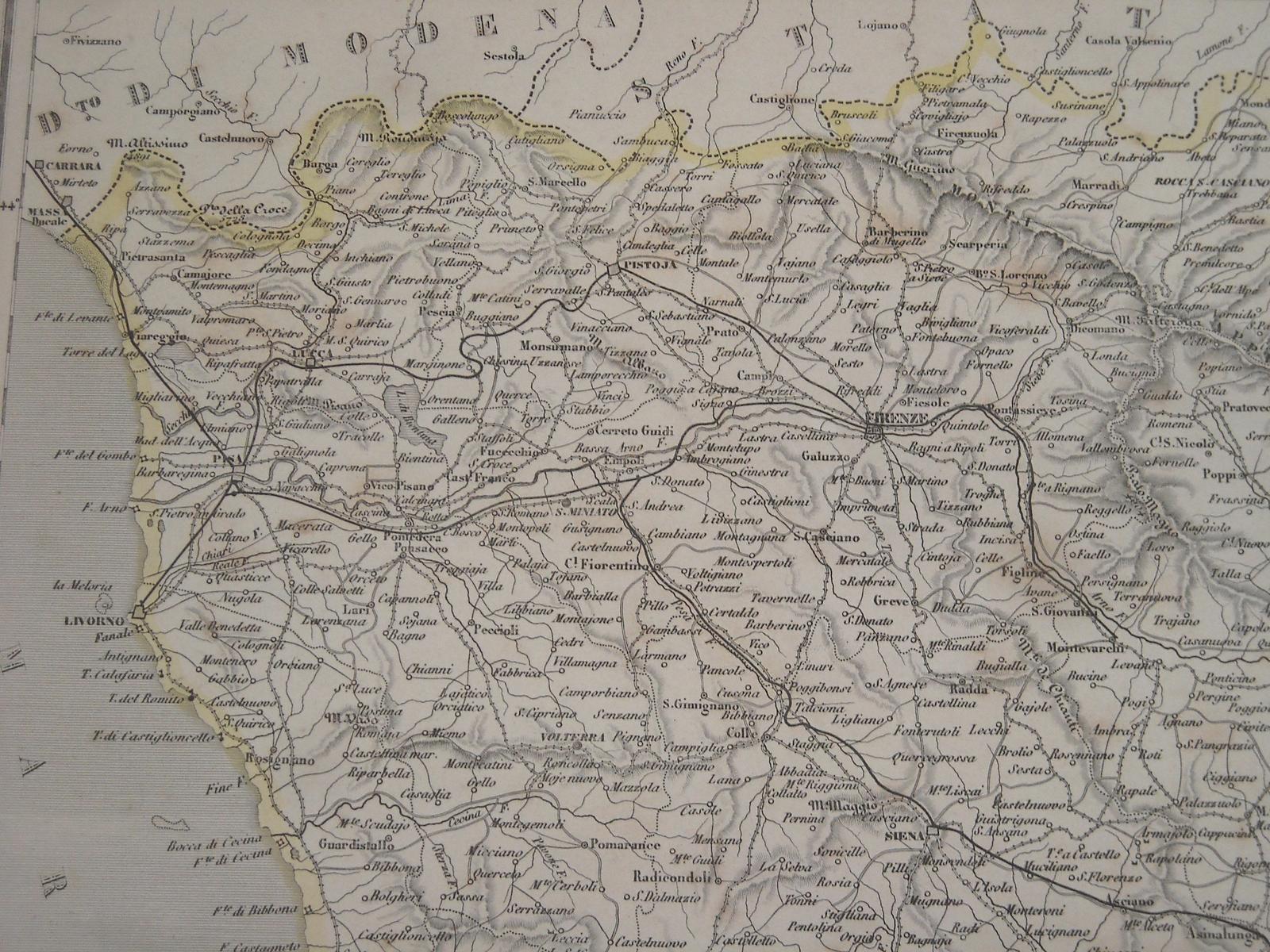 Antica Cartografia, Toscana, Isola Delba, Argentario, Orbetello, Grosseto, Livorno immagine 2