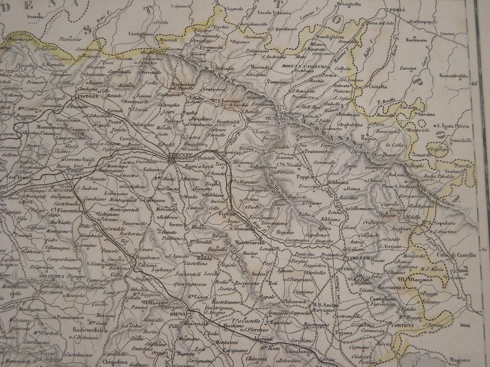 Antica Cartografia, Toscana, Isola Delba, Argentario, Orbetello, Grosseto, Livorno immagine 3