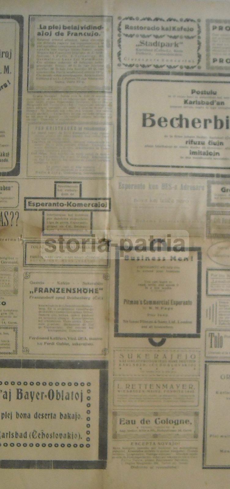 Antico Giornale, 1922, Esperanto Triumfonta, Nurberg, Araldica, Illustrato, Pubblicita immagine 5