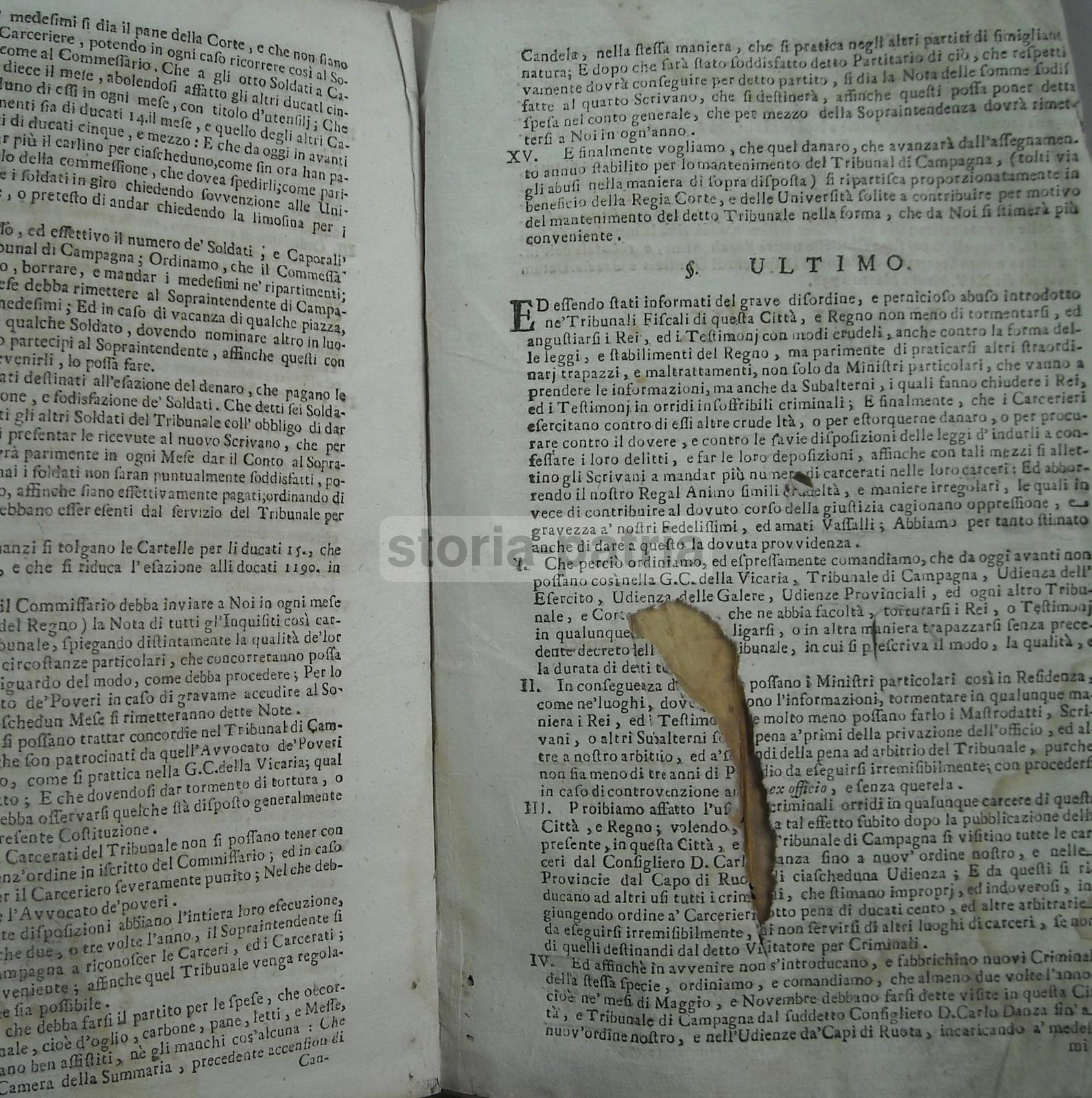 Araldica, Borboni, Giuridica, Giustizia, Tribunali, Napoli, Snellimento Processi, 1738 immagine 7