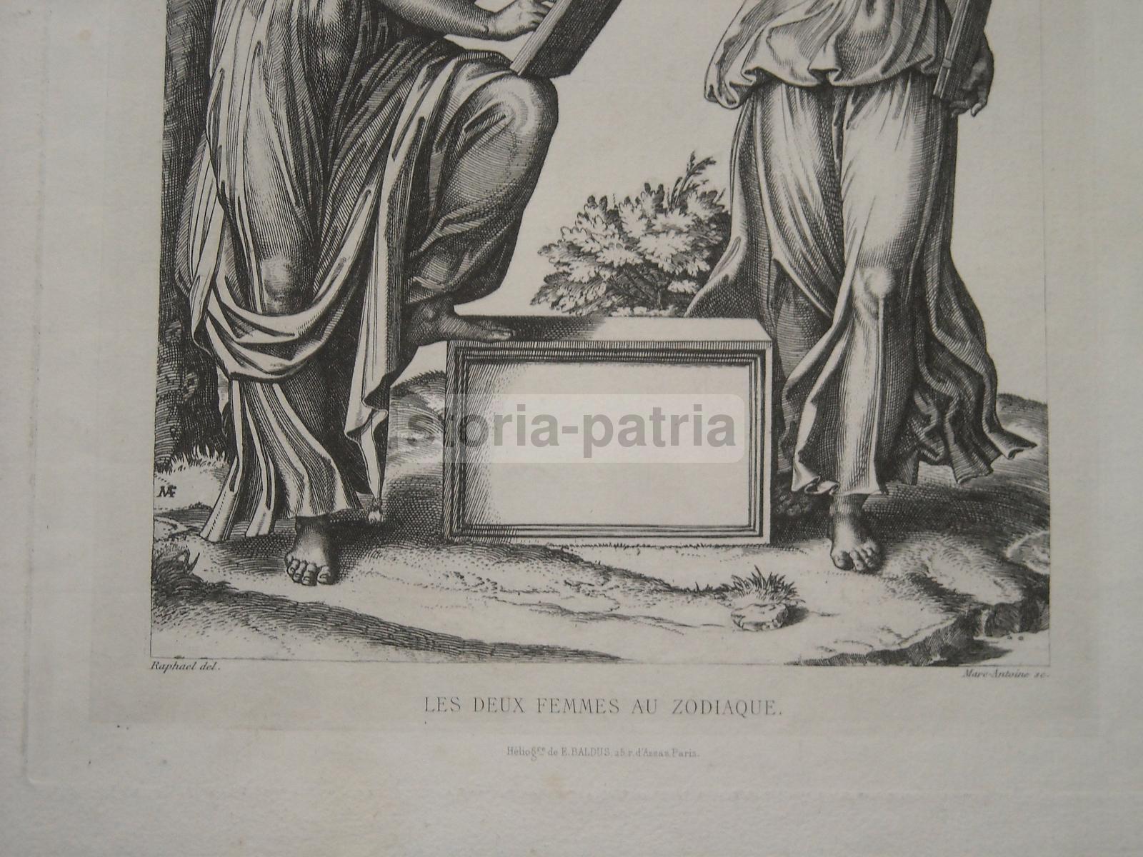 Arte, Astronomia, Astrologia, Zodiaco, Antica Allegoria, Raffaello, Baldus, Marcantoine immagine 2