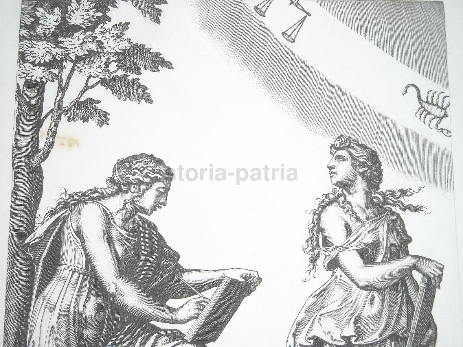 Arte, Astronomia, Astrologia, Zodiaco, Antica Allegoria, Raffaello, Baldus, Marcantoine immagine 4