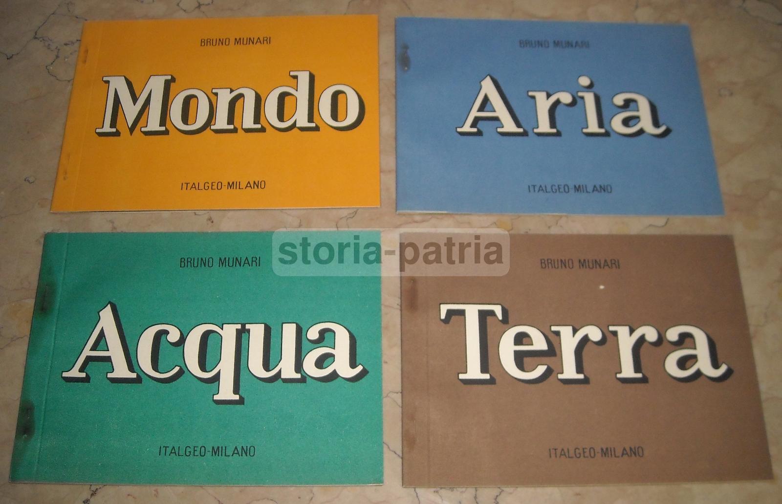 Arte, Design, Munari, Geografia, Mondo, Acqua, Terra, Mare, Pregevole Illustrato, Rarita immagine 9
