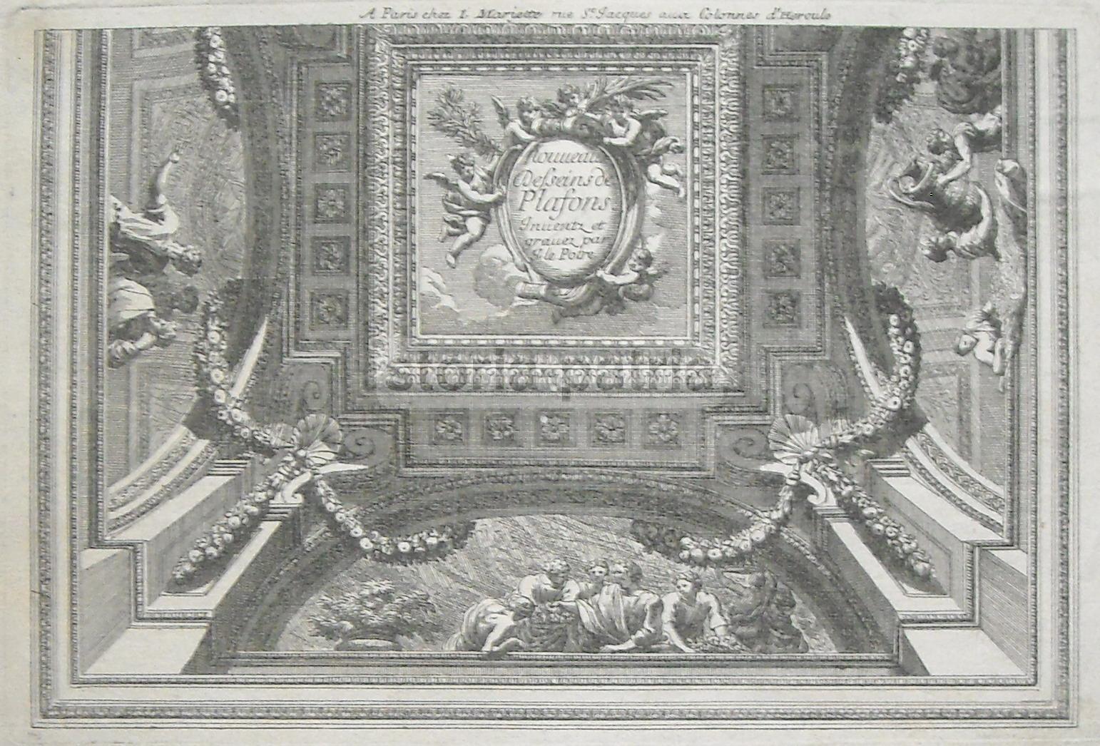 Arte E Decorazione, Soffitto Artisticamente Decorato, Angeli Ghirlande Allegorie immagine 1