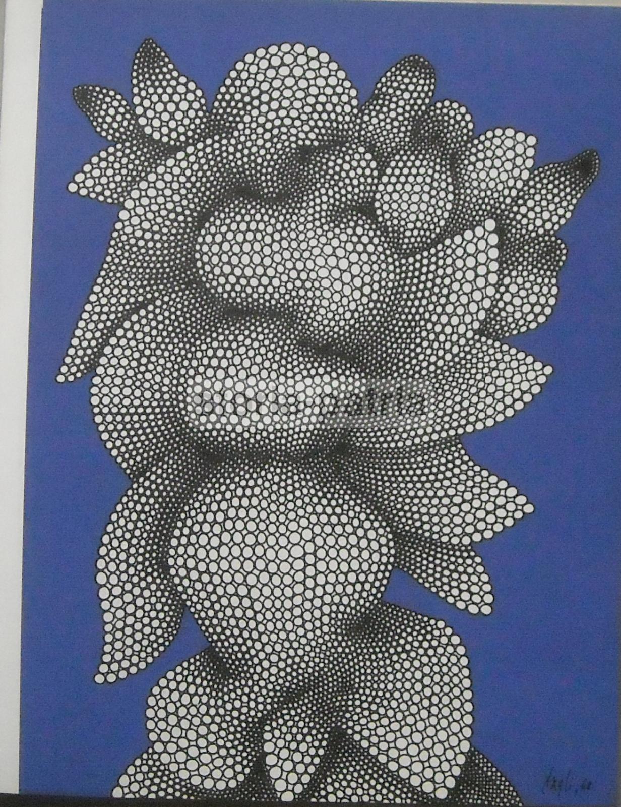 Arte Informale, Artista Marchigiano, Corrado Cagli, Suggestiva Grafica d'Epoca, 1968 immagine 3
